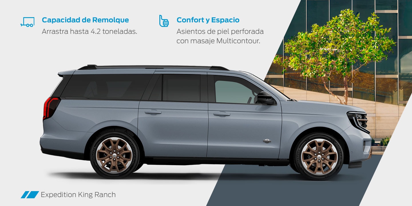 Sofisticada Camioneta SUV Ford Expedition 2026 3 Filas, equipada con gran Potencia y Tecnología