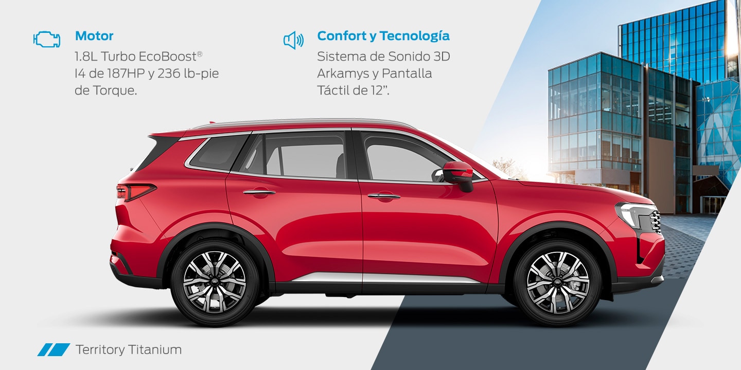 Ford Territory 2026, SUV de Gran Tecnología y Diseño para la Familia. Descubre Características