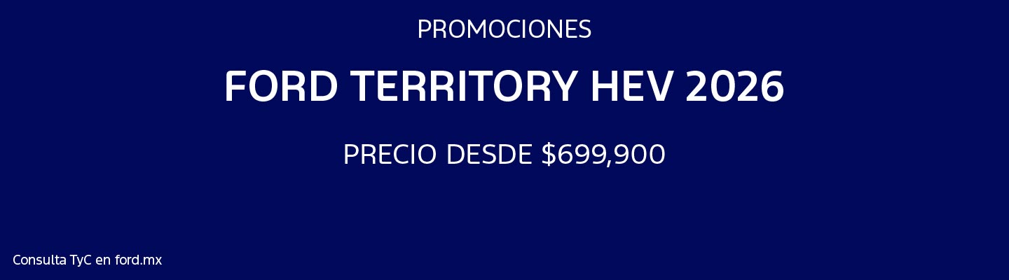 Promociones Ford Territory Híbrida 2026
