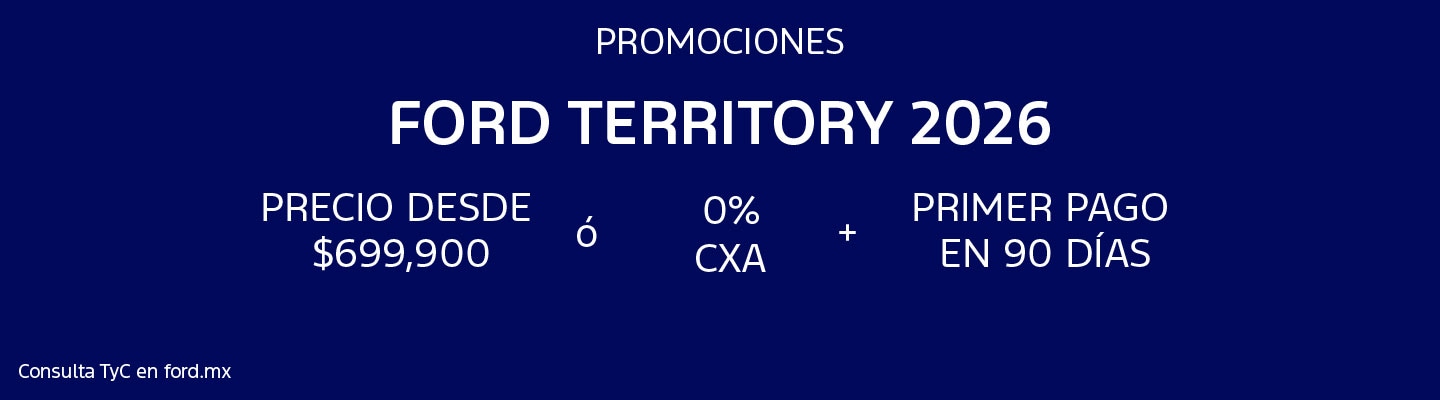 Promociones Ford Territory Híbrida 2026