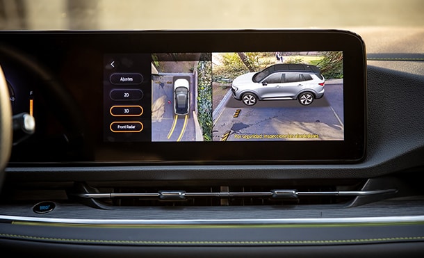 Visualiza tu entorno con la cámara 360 de gran definición, equipada en Ford Territory Híbrida 2026