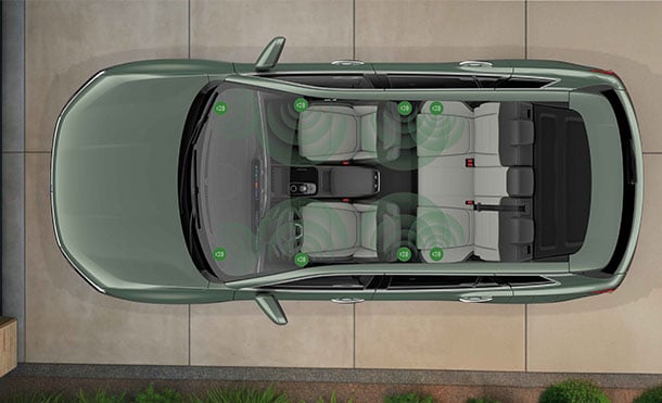 Disfruta cada viaje con Sistema de Sonido 3D Arkamys, equipado en Ford Territory Híbrida 2026