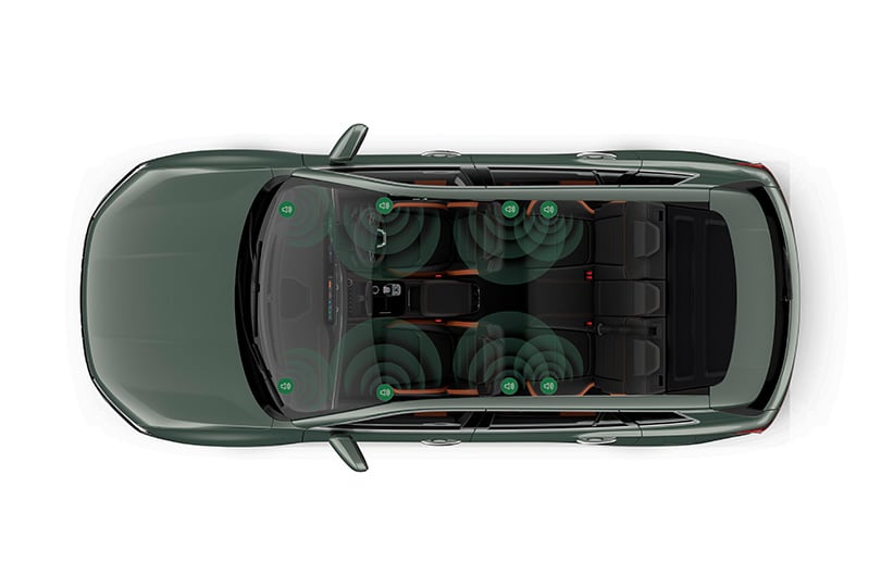 Disfruta cada viaje con Sistema de Sonido 3D Arkamys, equipado en Ford Territory Híbrida 2027