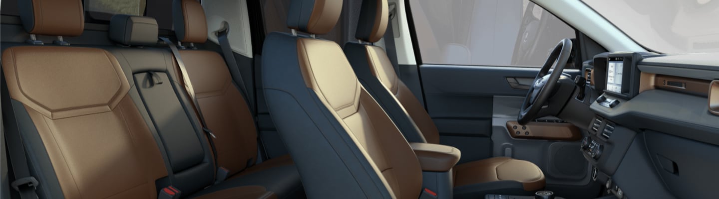 Ford Maverick Lariat AWD 2023 con Asientos Tipo Piel Material ActiveX® Bi-Tono Caoba/Oxford
