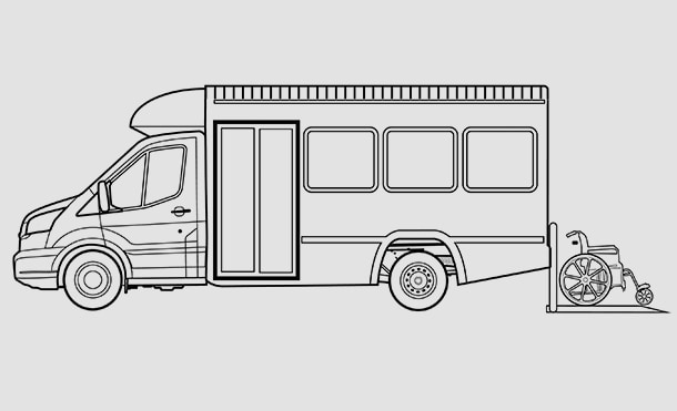 Ford Transit Chasis 2020 con conversión a Autobús con elevador