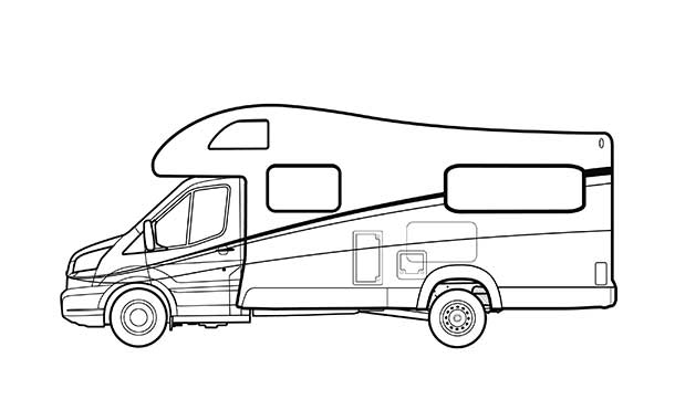 Ford Transit Chasis 2025, Vehículo con Cabina Adaptable para ser una Casa Rodante con Servicios