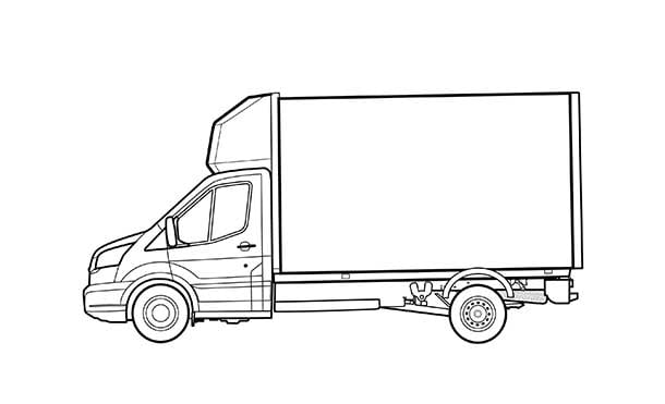 Ford Transit Chasis 2025, Vehículo de Trabajo con Cabina para Caja Seca de Carga